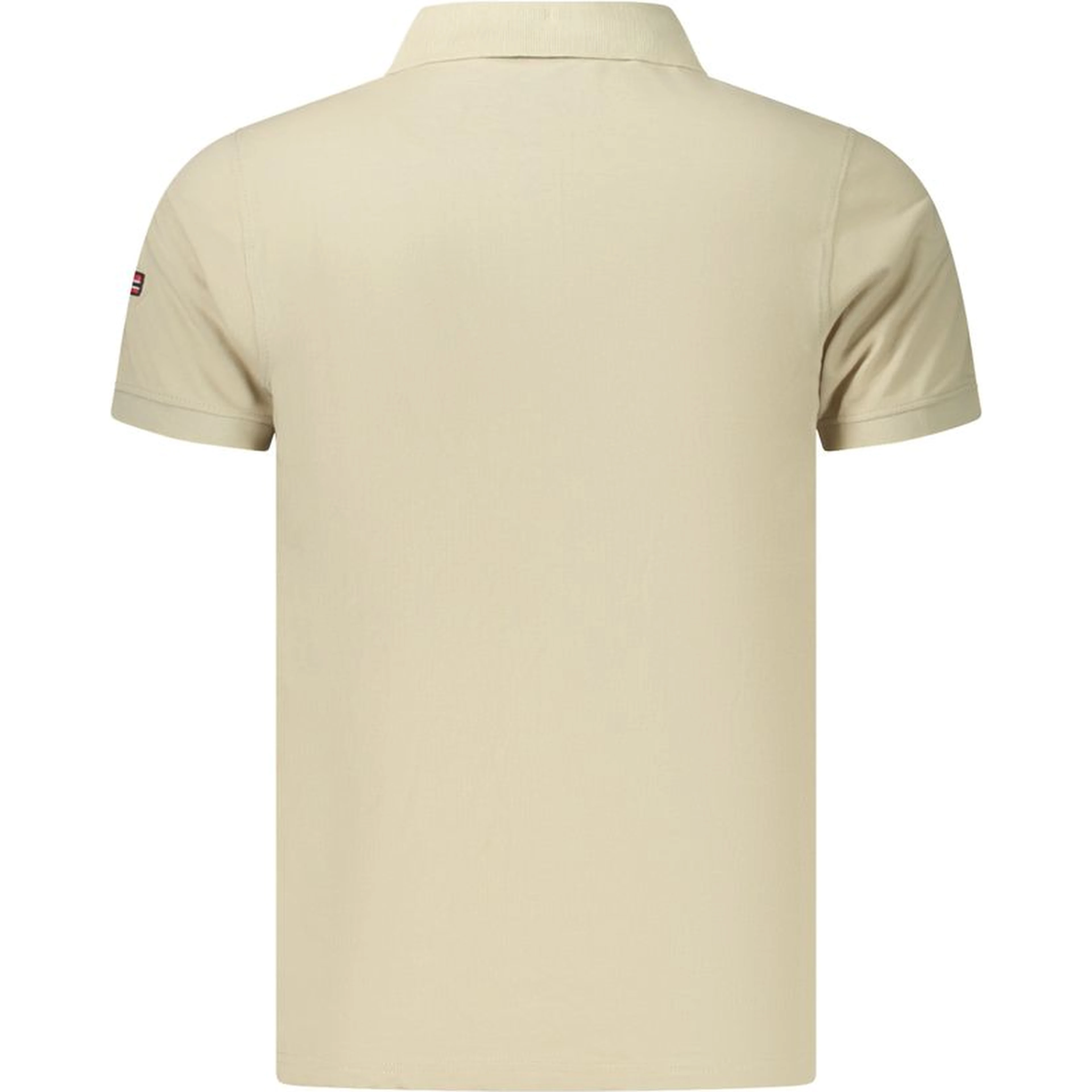 Beige Cotton Polo Shirt