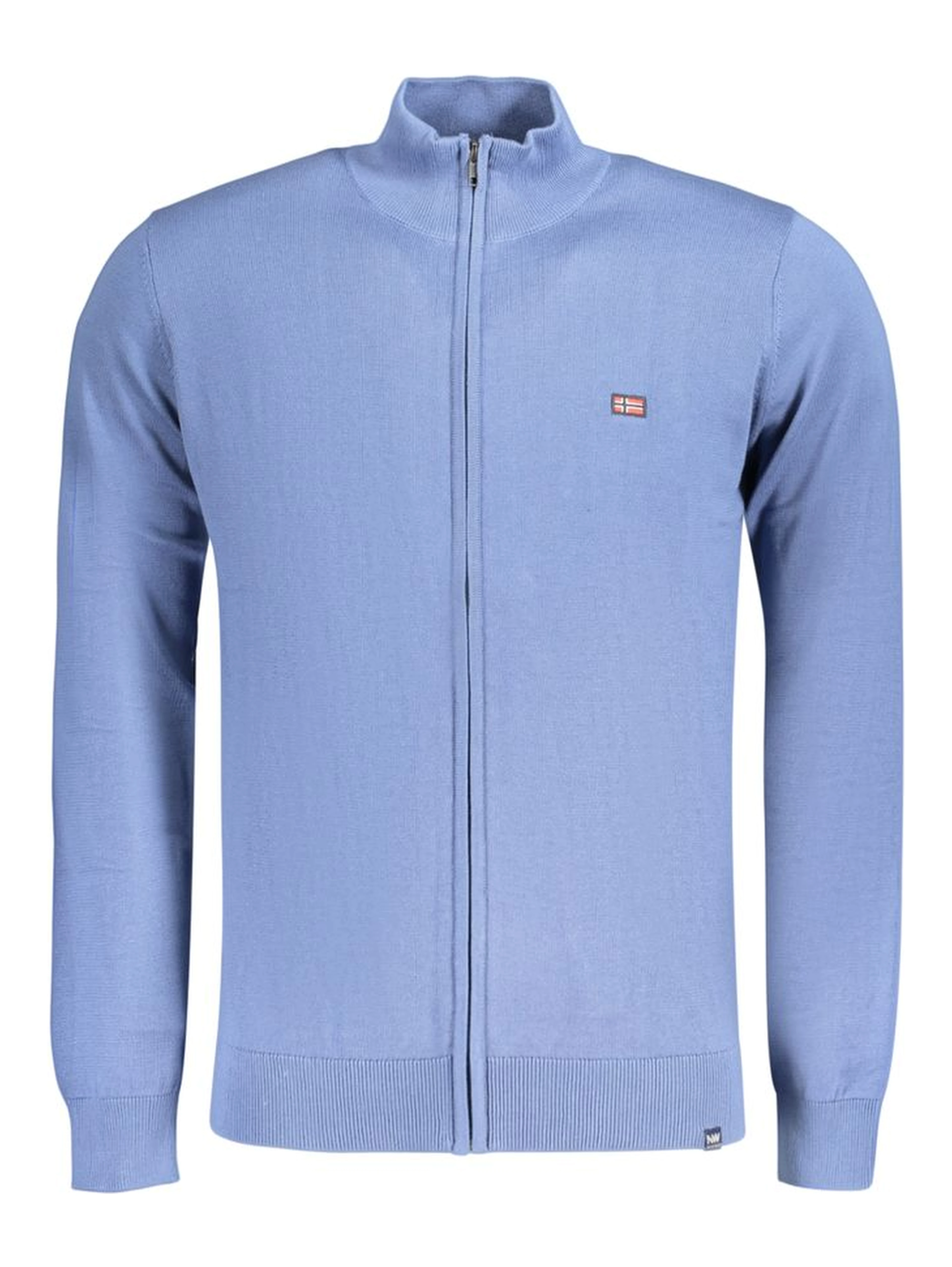 Blue Cotton Cardigan
