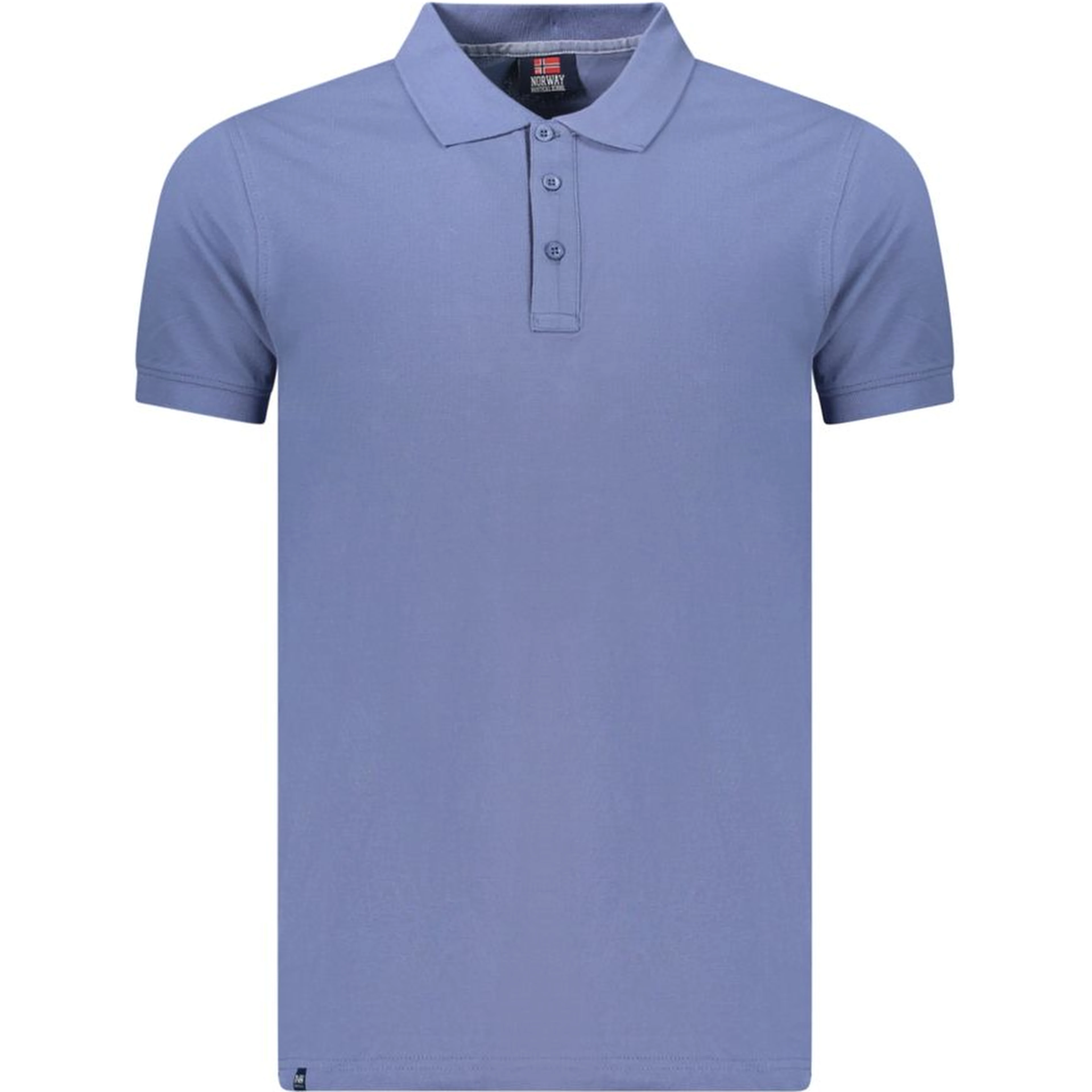 Blue Cotton Polo Shirt