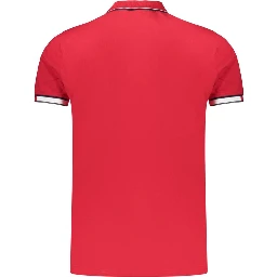 Red Cotton Polo Shirt