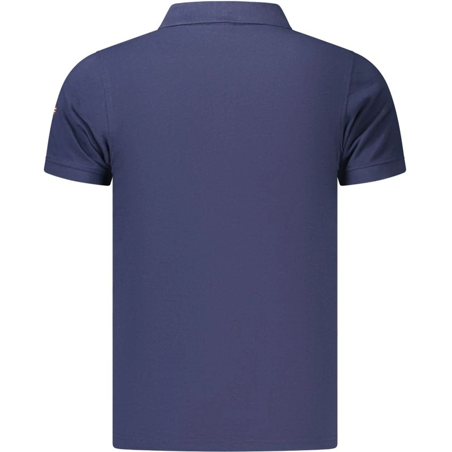 Blue Cotton Polo Shirt