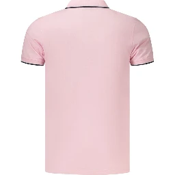 Pink Cotton Polo Shirt