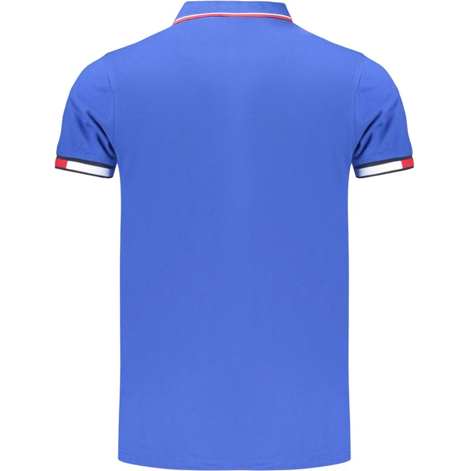 Blue Cotton Polo Shirt