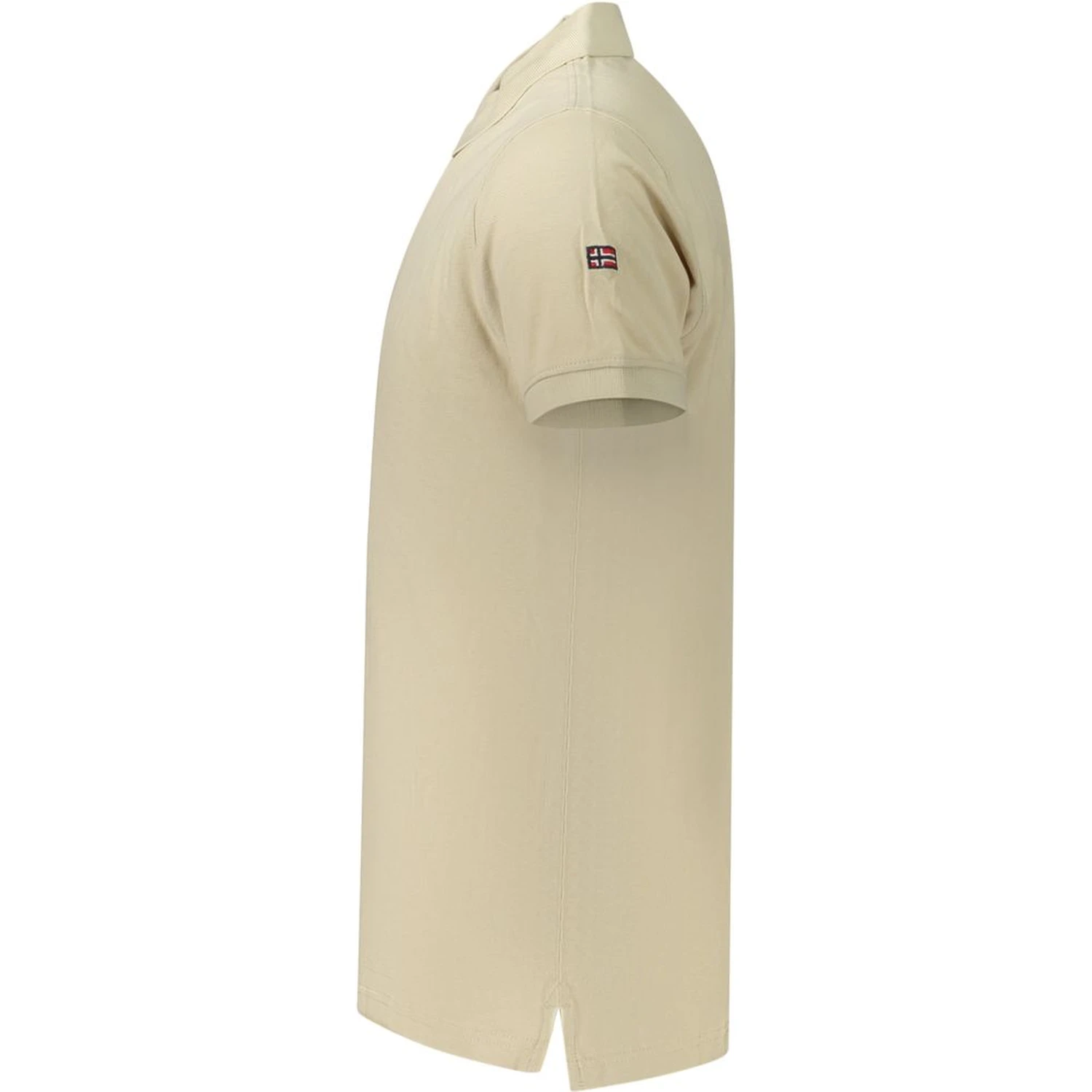 Beige Cotton Polo Shirt