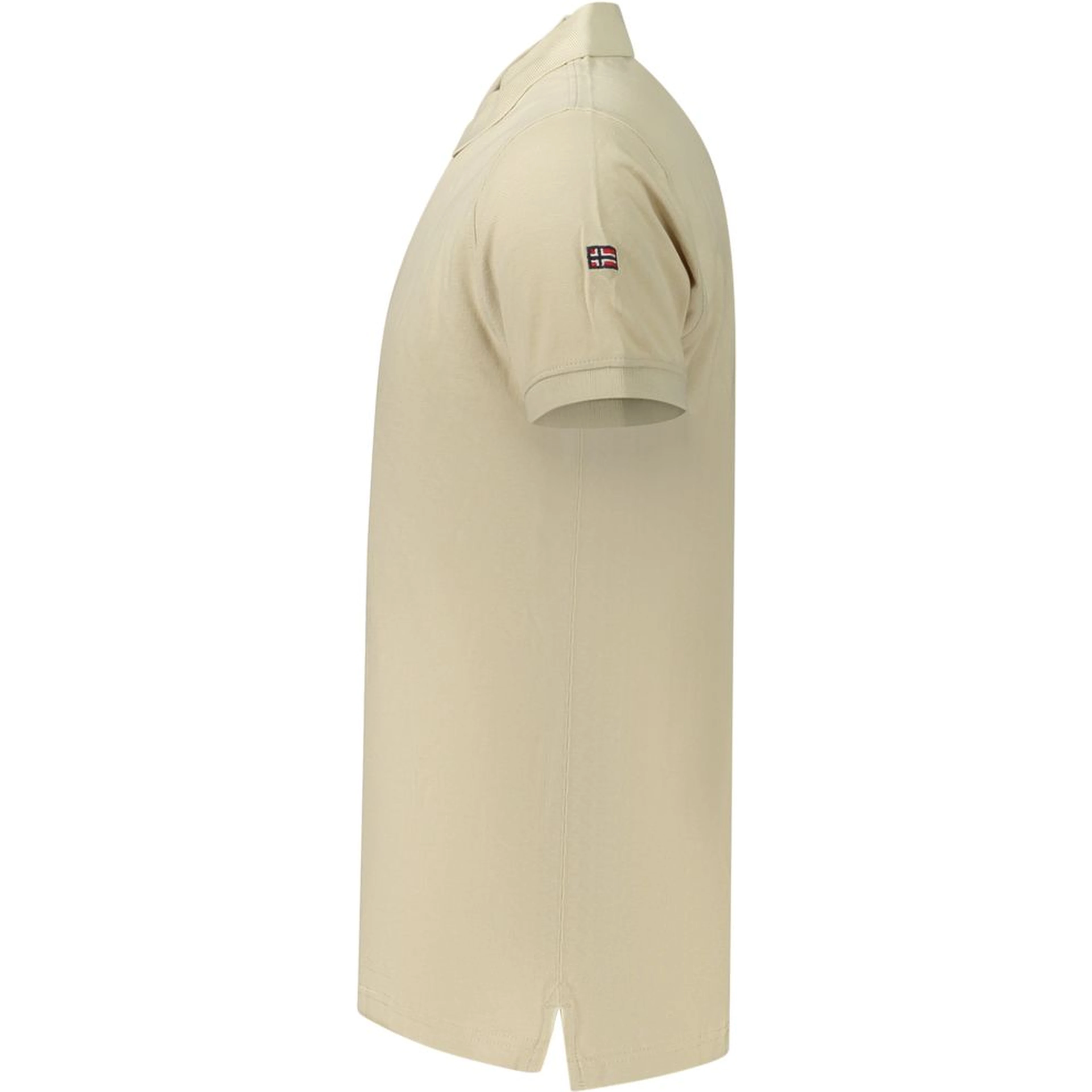 Beige Cotton Polo Shirt