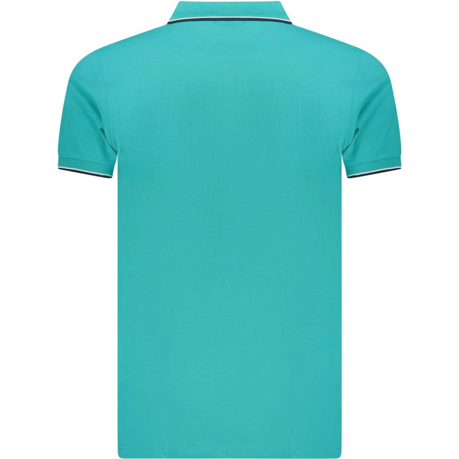 Blue Cotton Polo Shirt