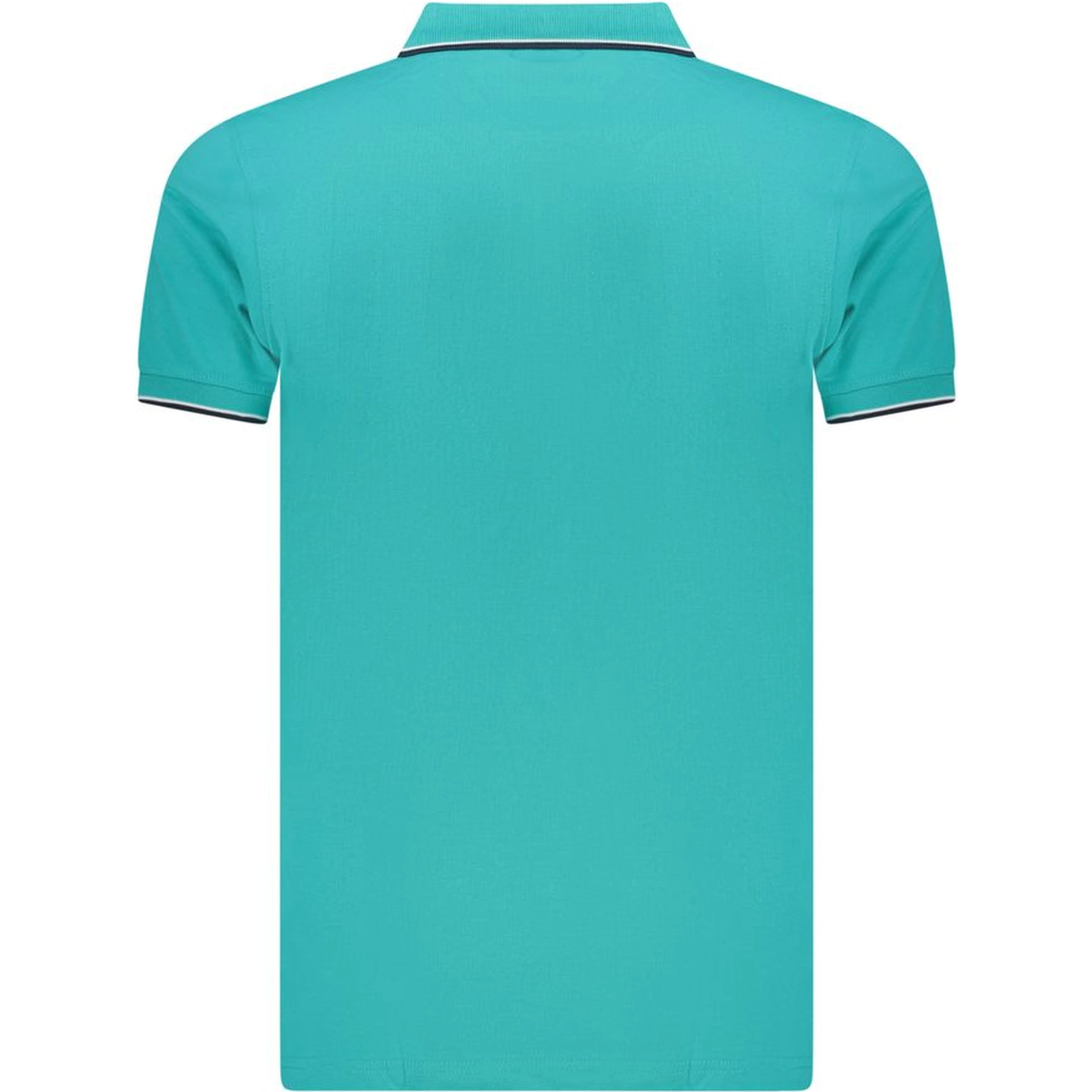Blue Cotton Polo Shirt