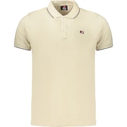 Beige Cotton Polo Shirt