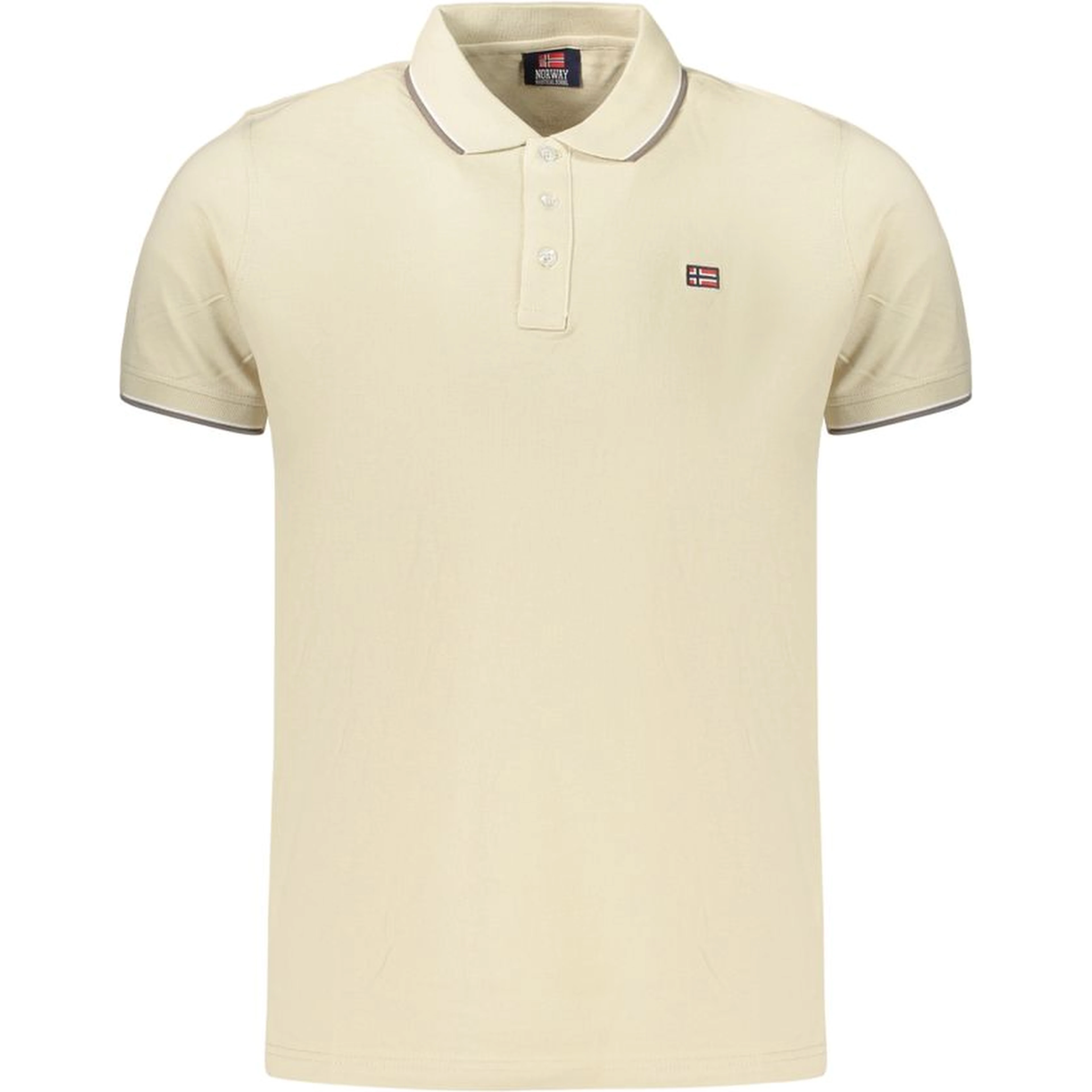 Beige Cotton Polo Shirt