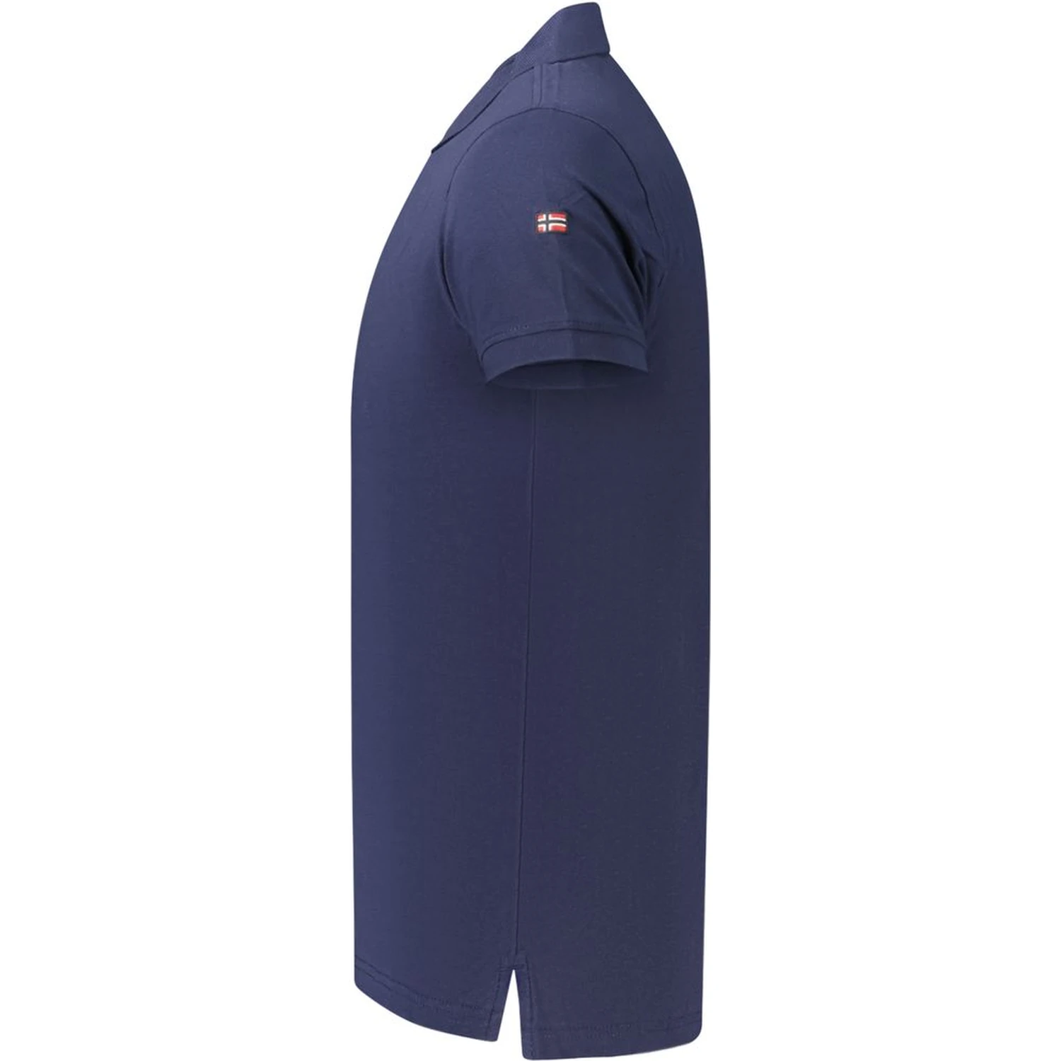 Blue Cotton Polo Shirt