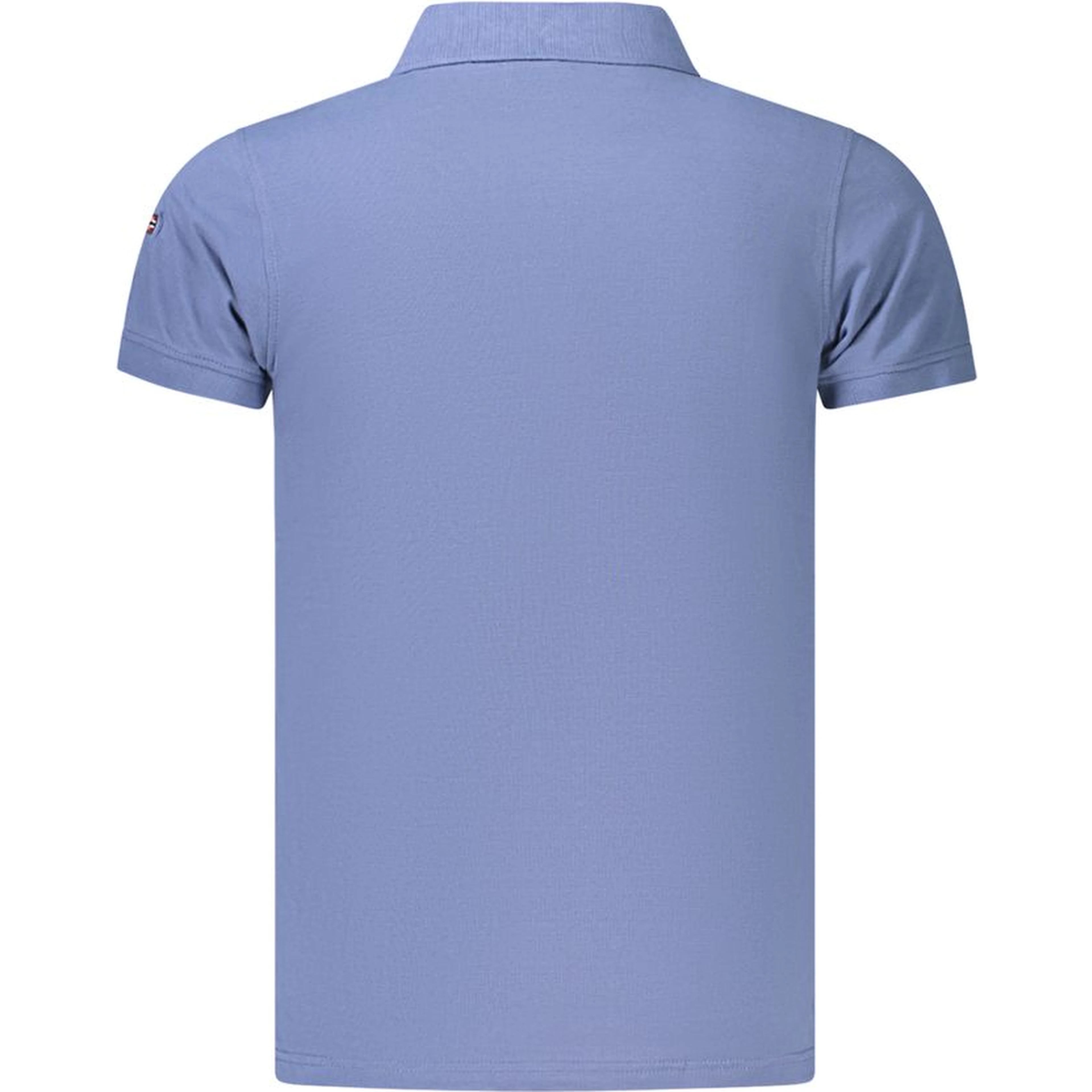Blue Cotton Polo Shirt