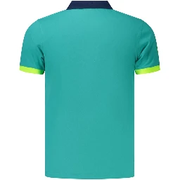 Blue Cotton Polo Shirt