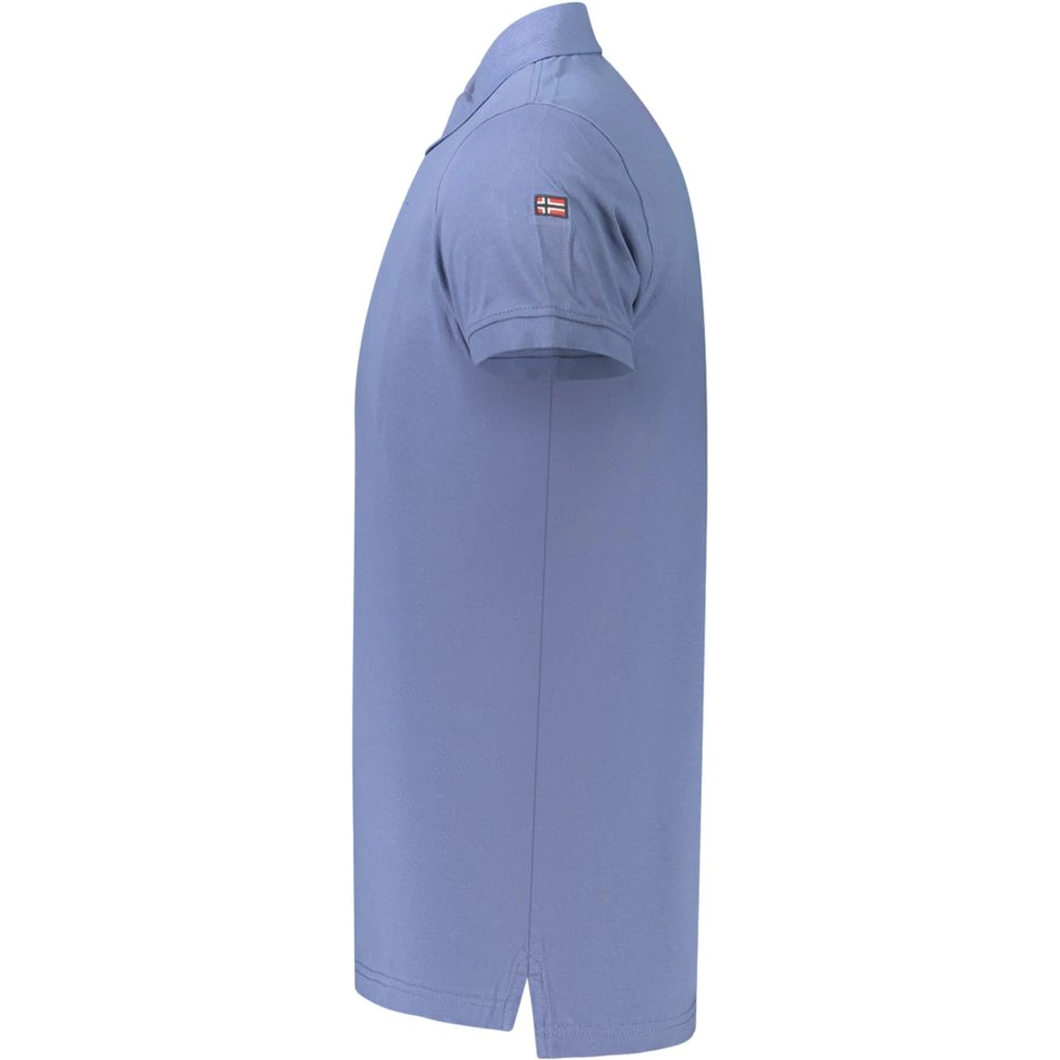 Blue Cotton Polo Shirt