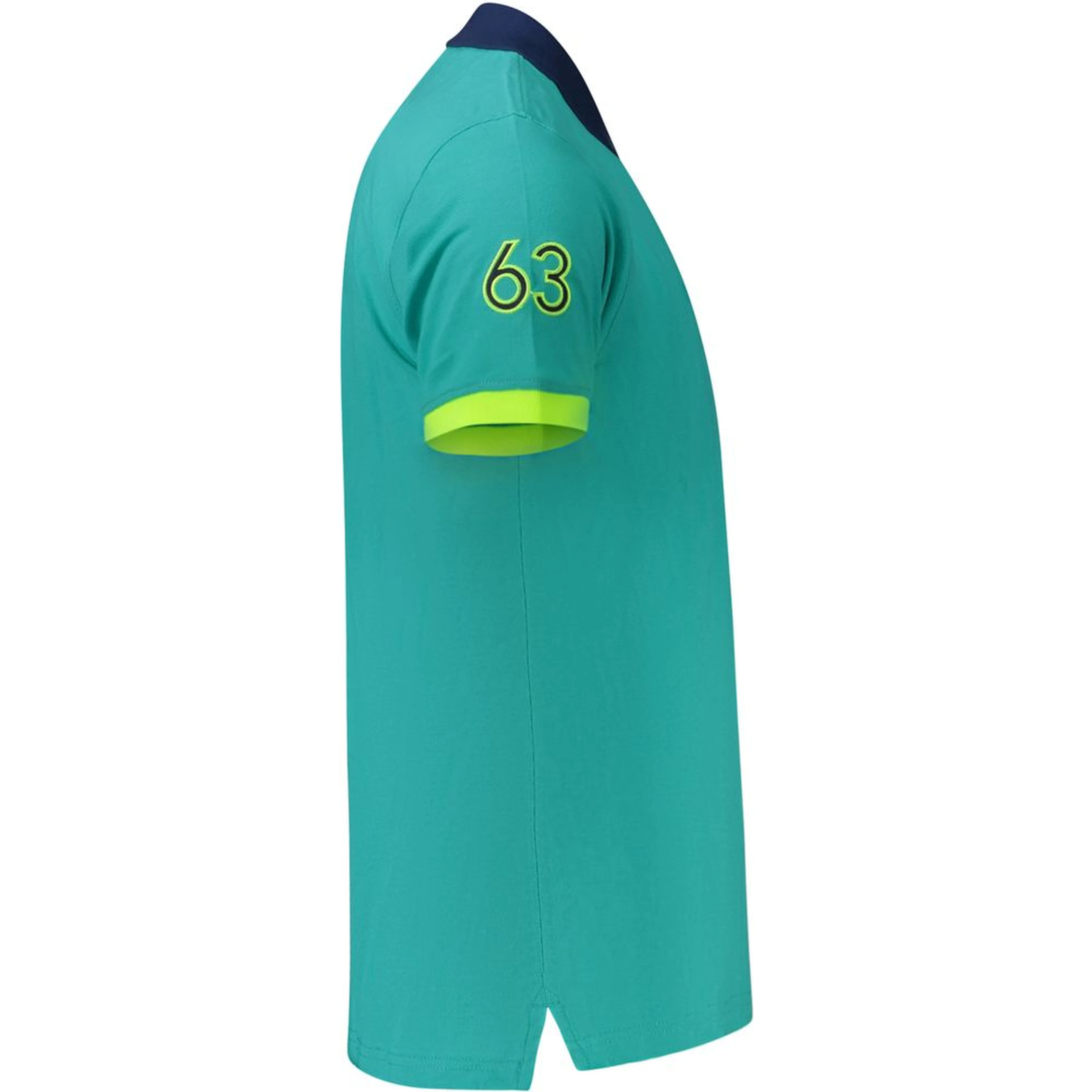 Blue Cotton Polo Shirt