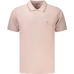 قميص بولو قطني وردي
