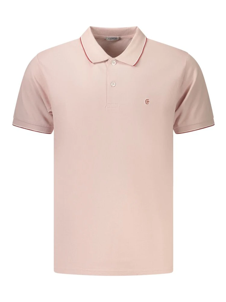 Pink Cotton Polo Shirt