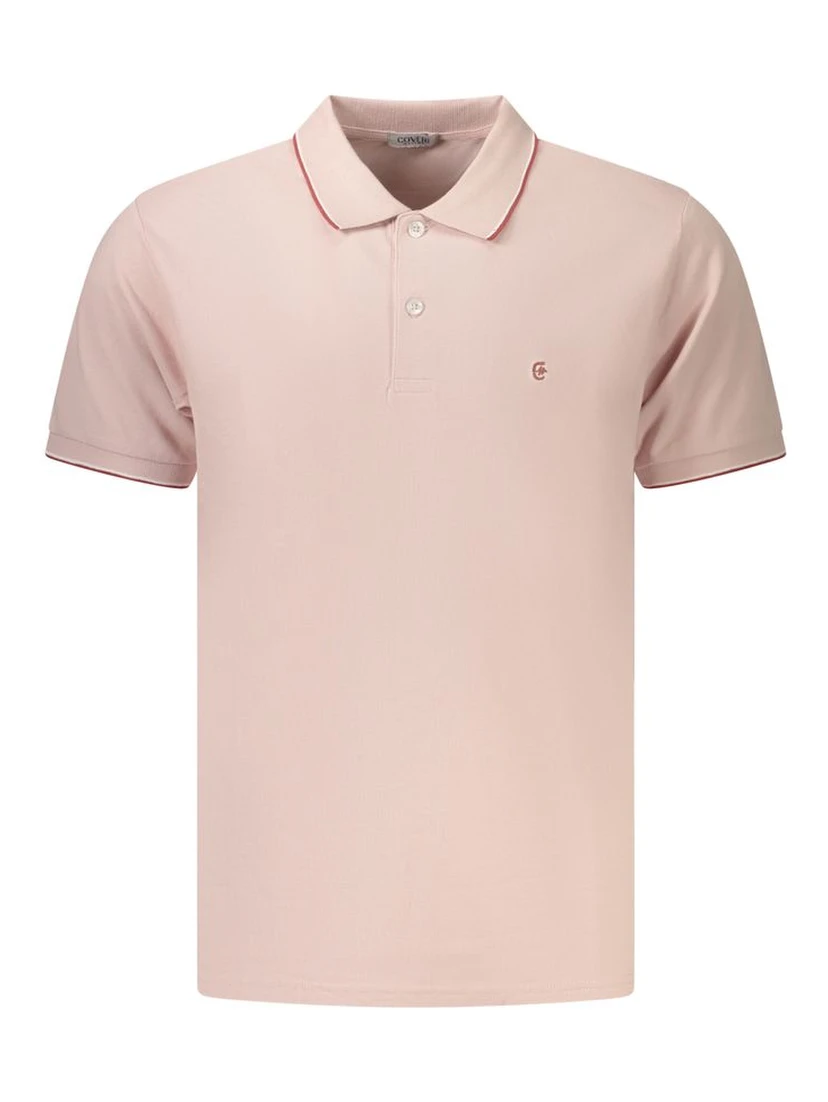 Pink Cotton Polo Shirt