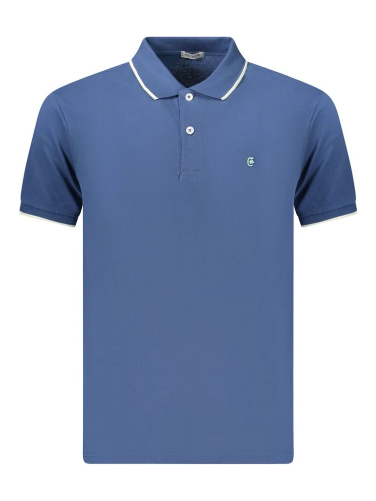 Blue Cotton Polo Shirt
