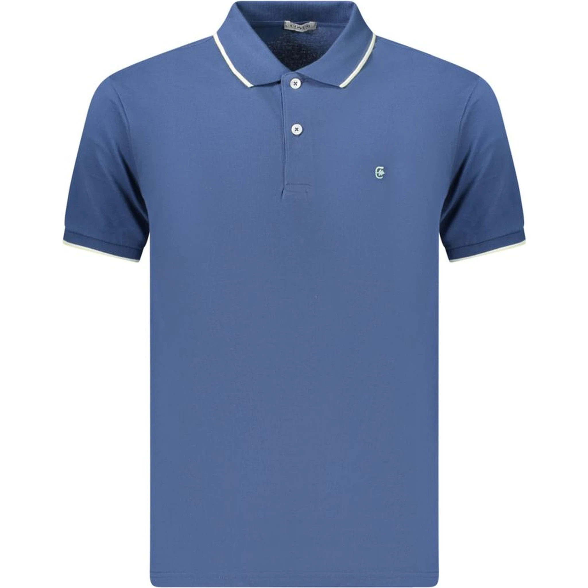 Blue Cotton Polo Shirt