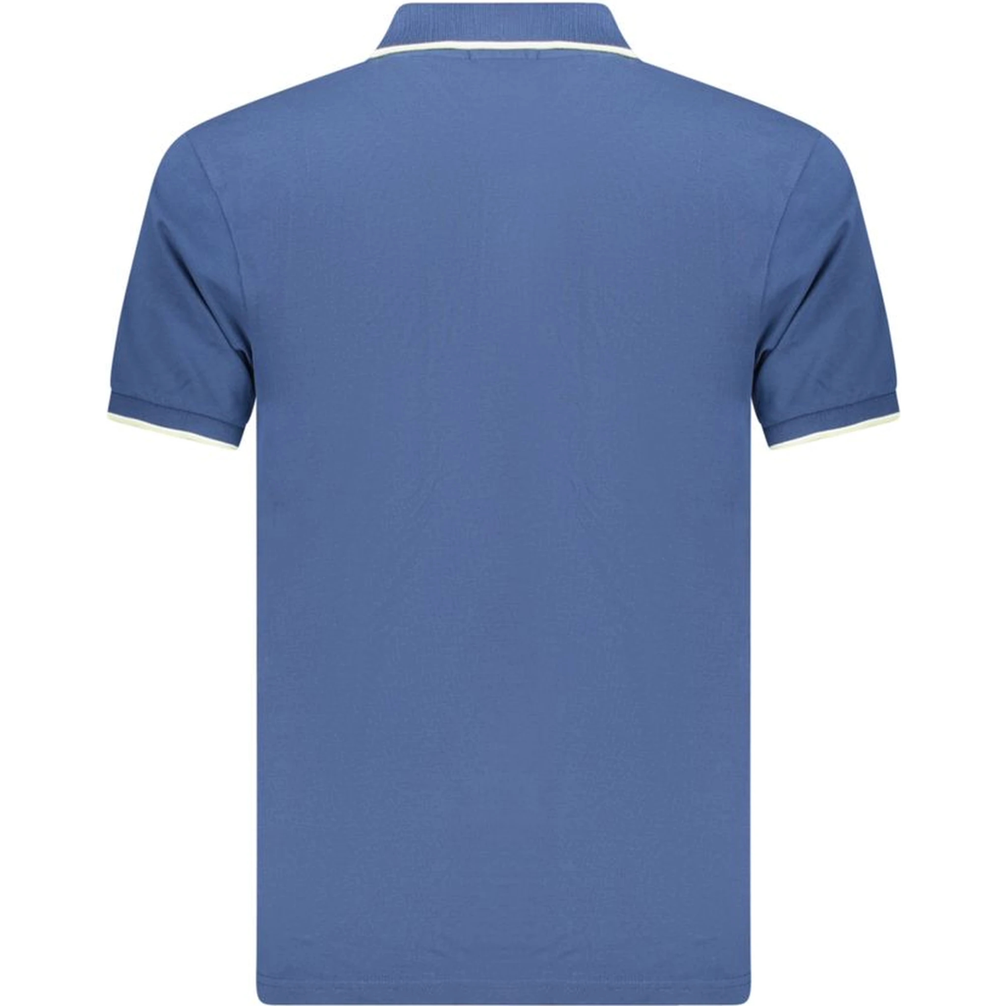Blue Cotton Polo Shirt