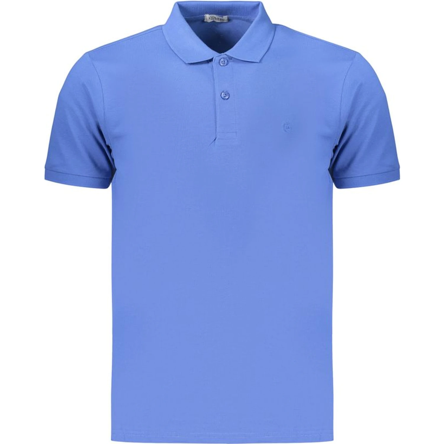 Blue Cotton Polo Shirt