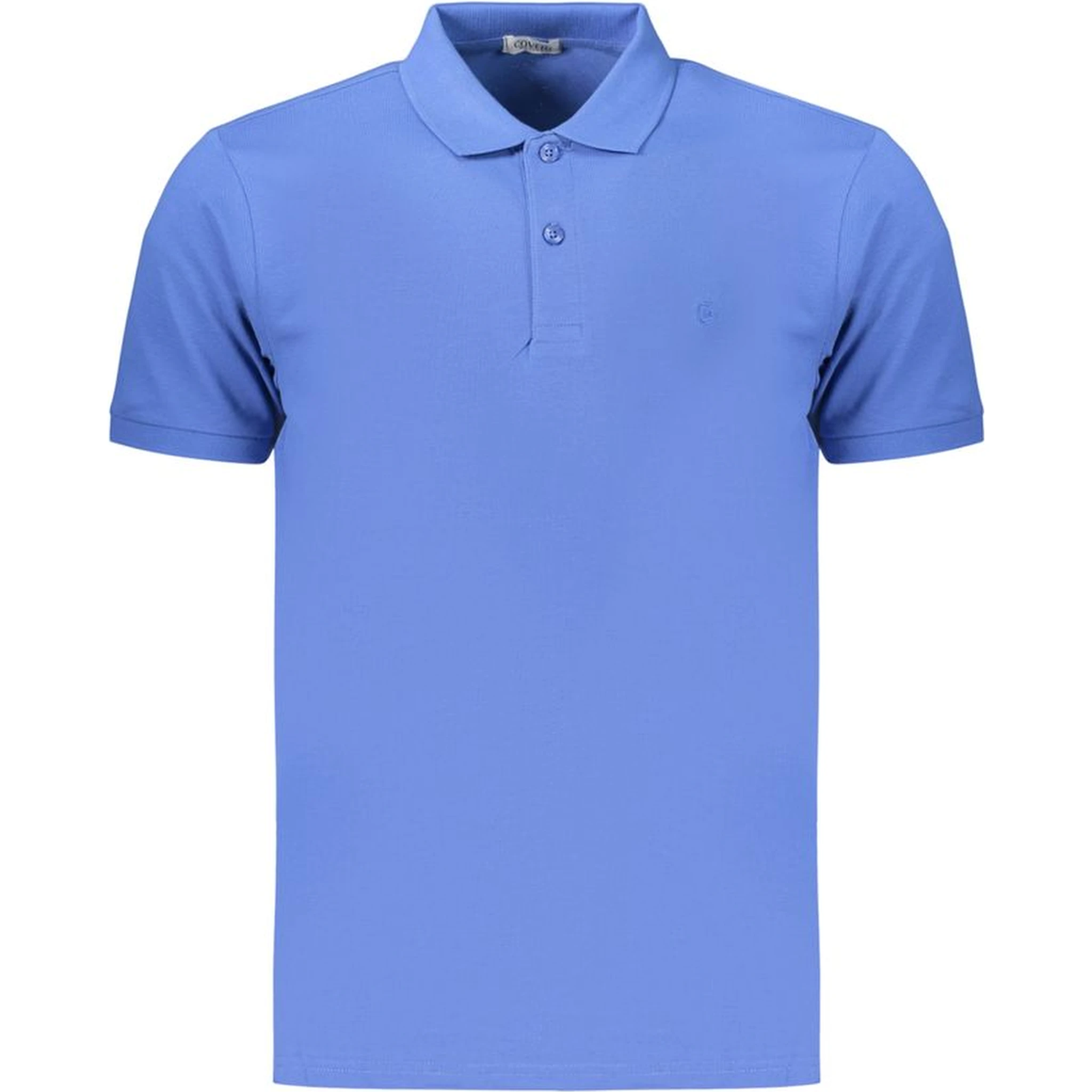 Blue Cotton Polo Shirt
