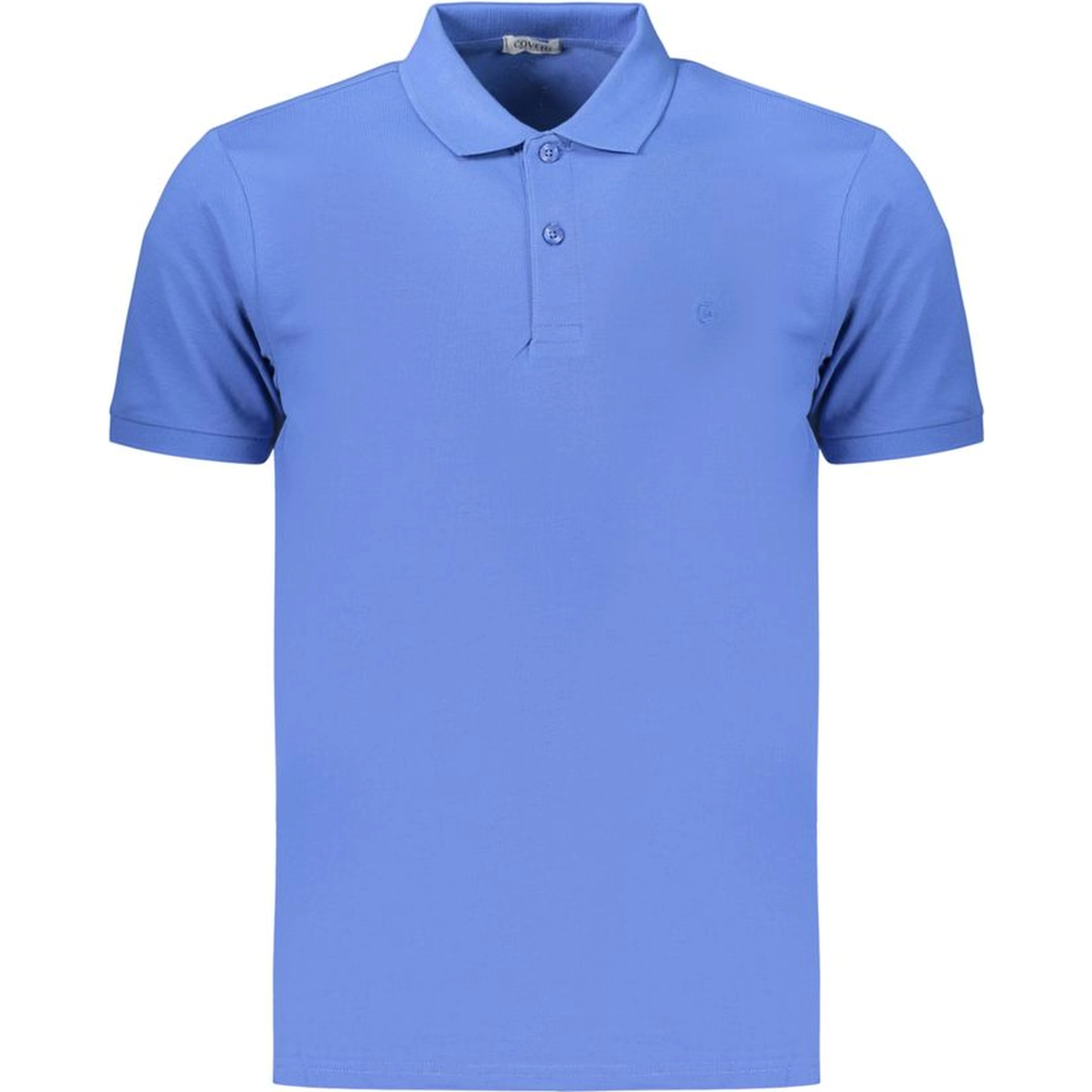 Blue Cotton Polo Shirt