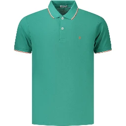Green Cotton Polo Shirt