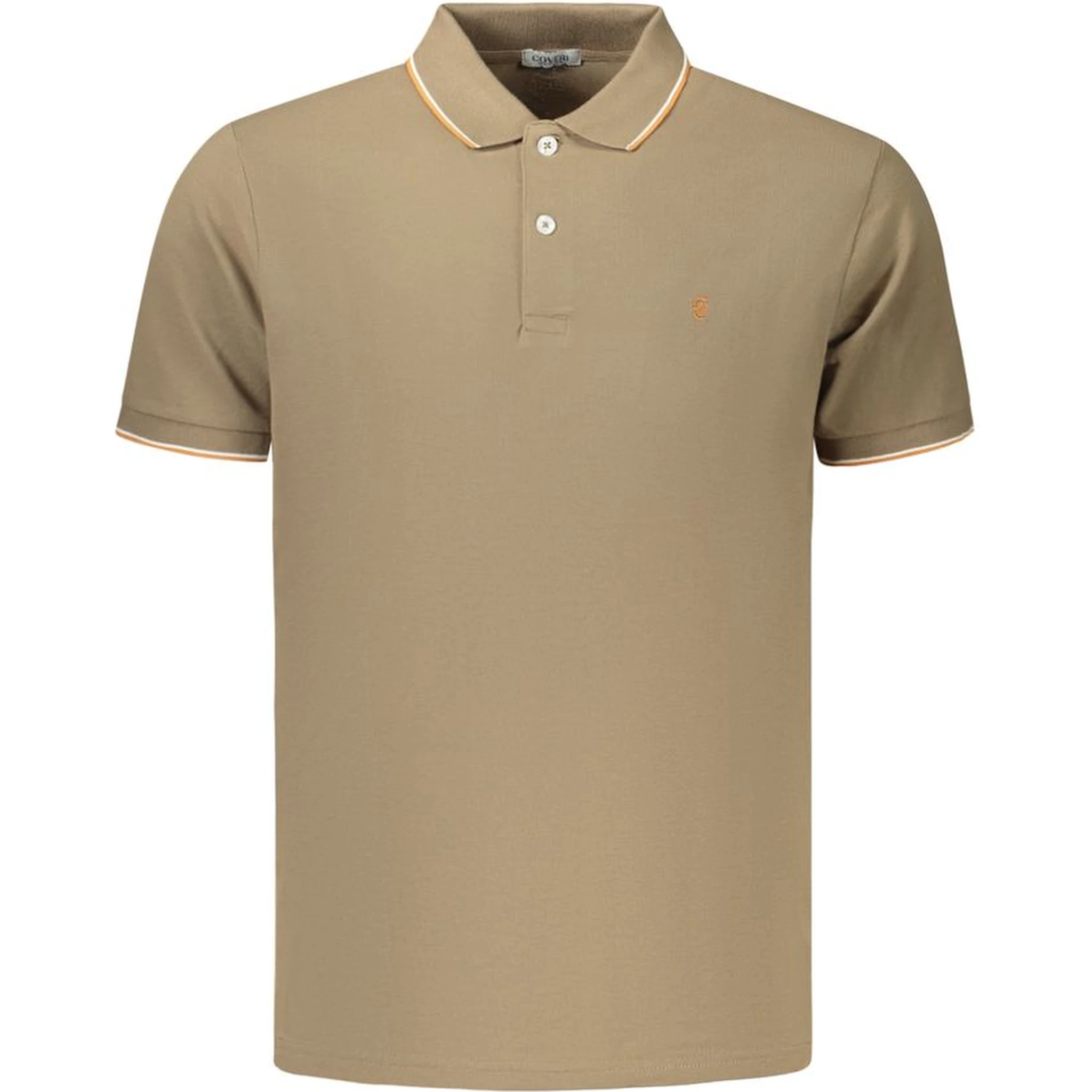 Brown Cotton Polo Shirt