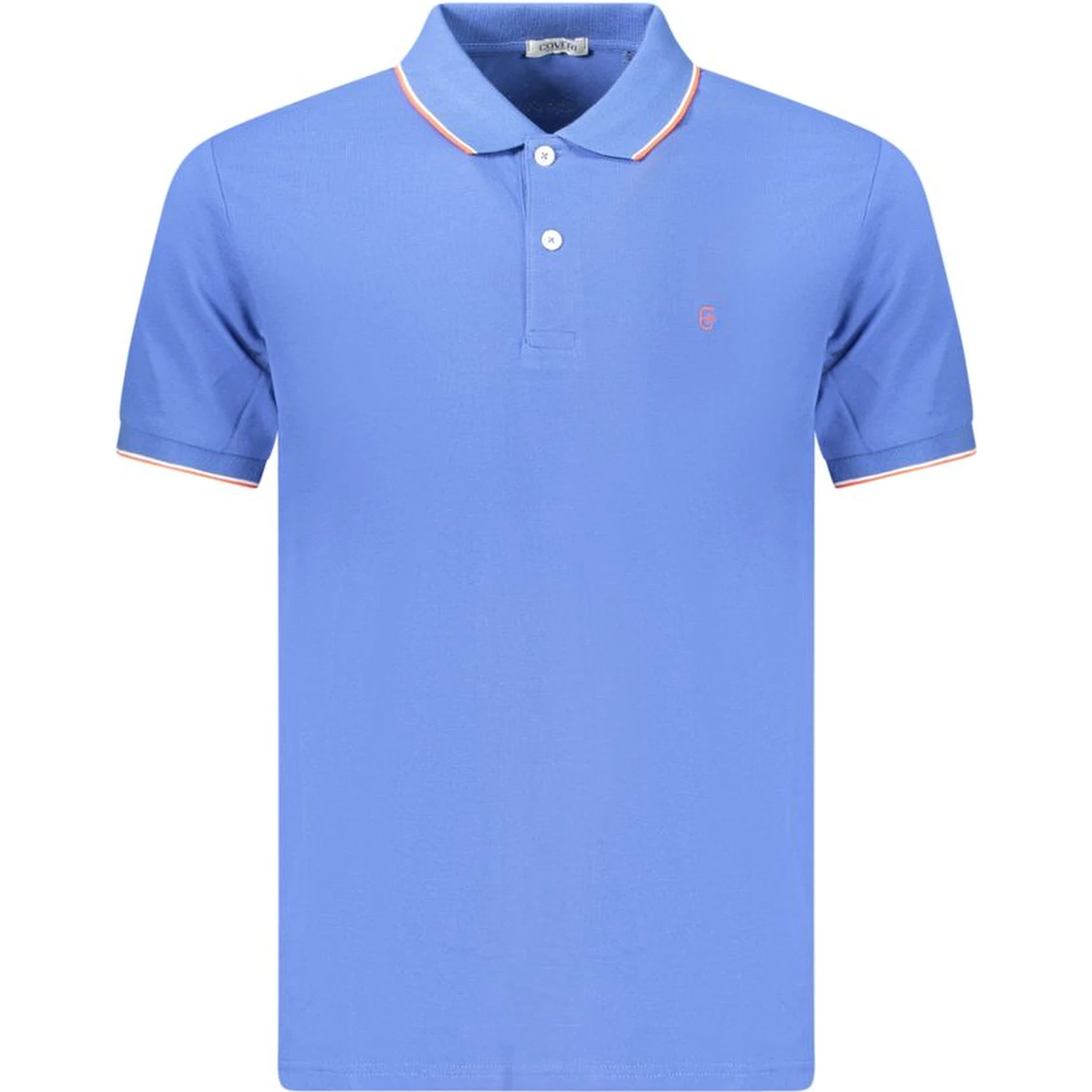 Blue Cotton Polo Shirt