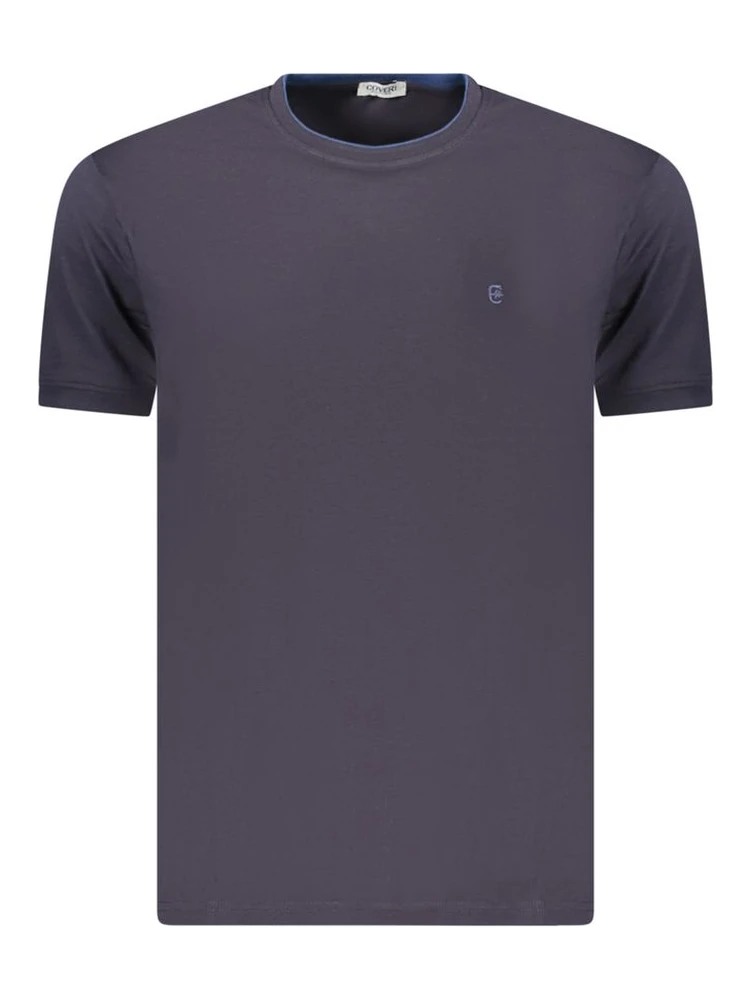 Blue Cotton Men's T-Shirt