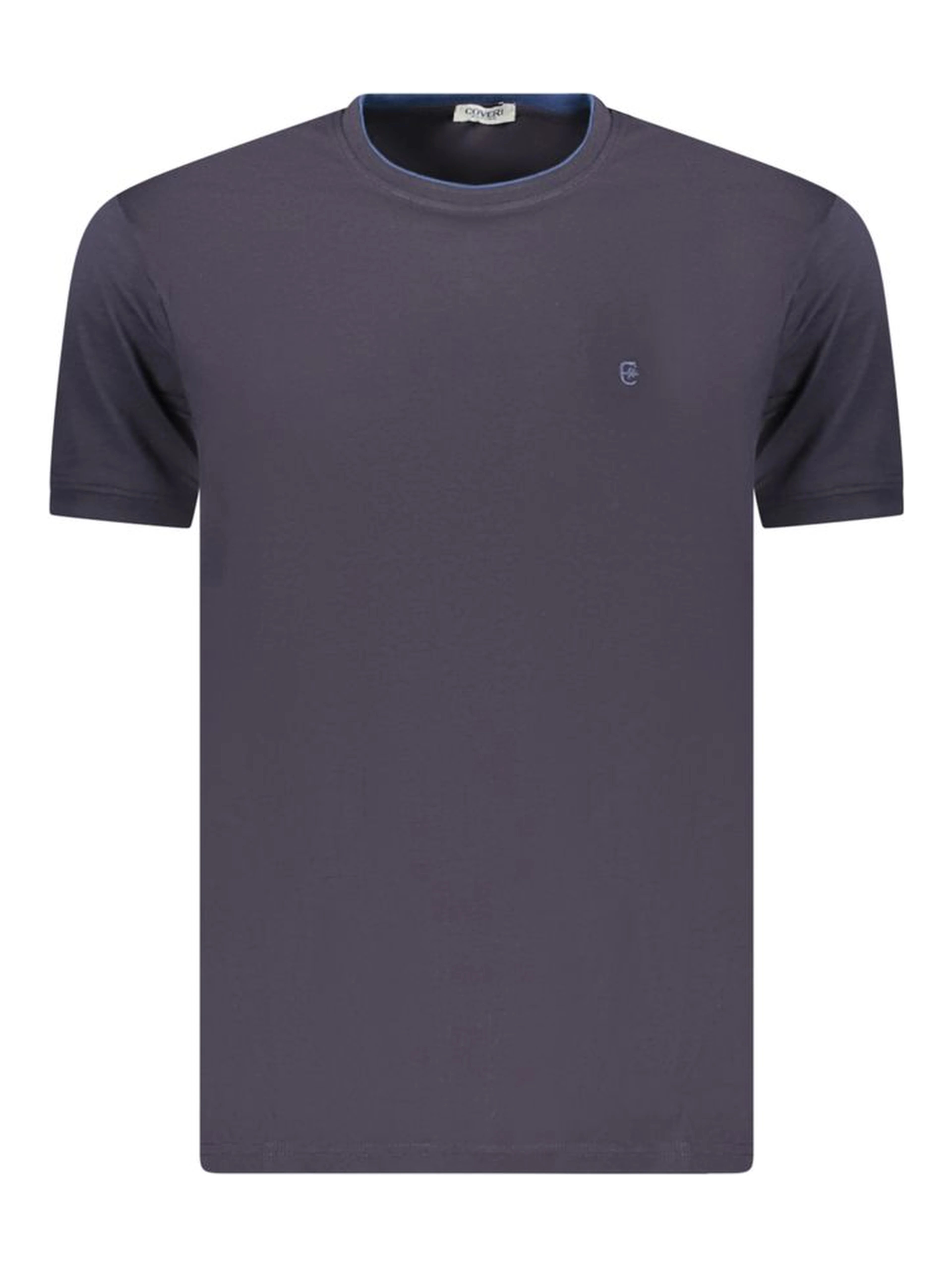 Blue Cotton Men's T-Shirt