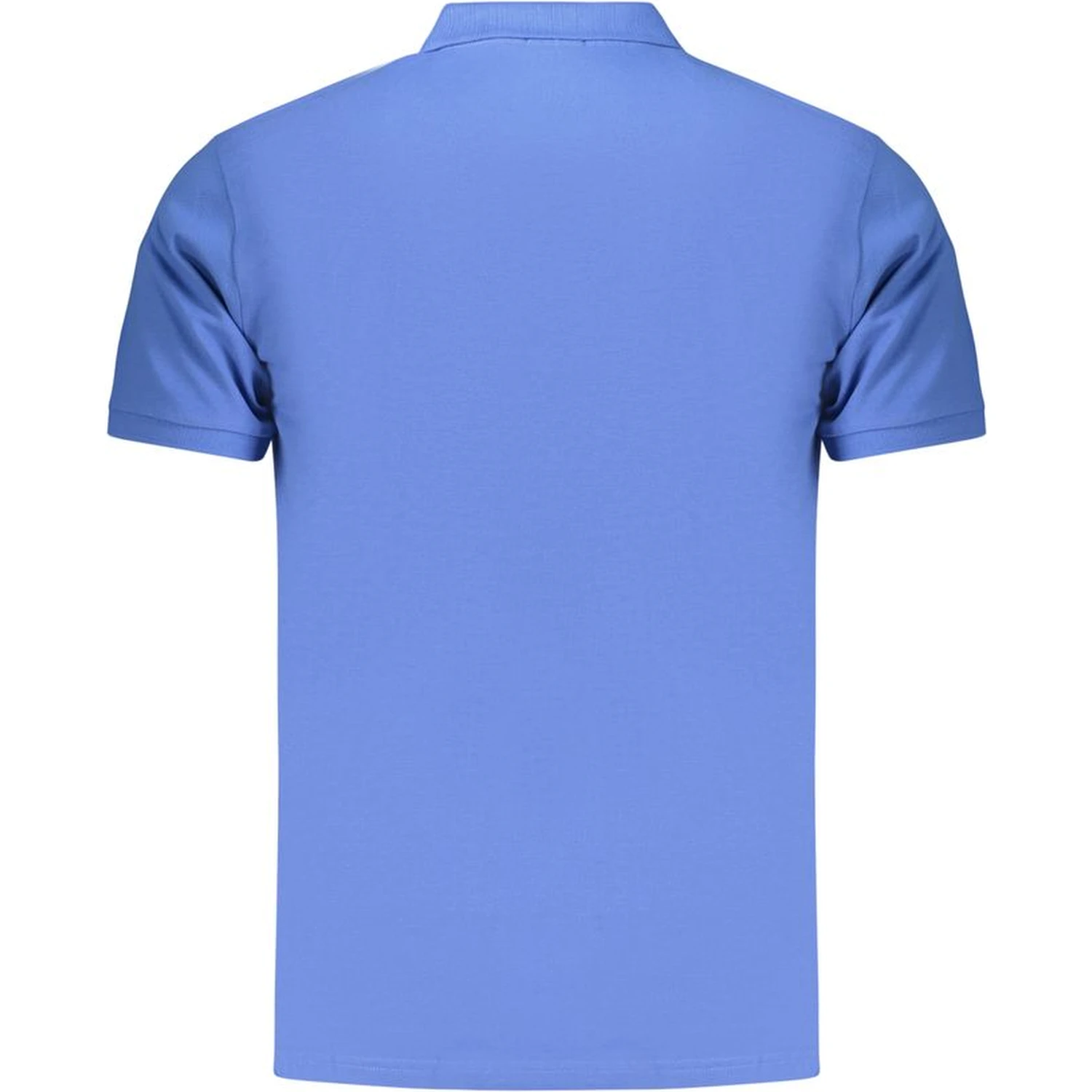 Blue Cotton Polo Shirt