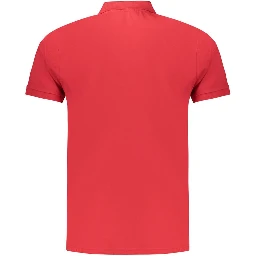 Red Cotton Polo Shirt