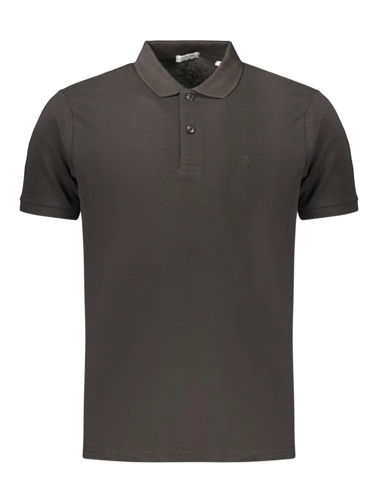 Black Cotton Polo Shirt