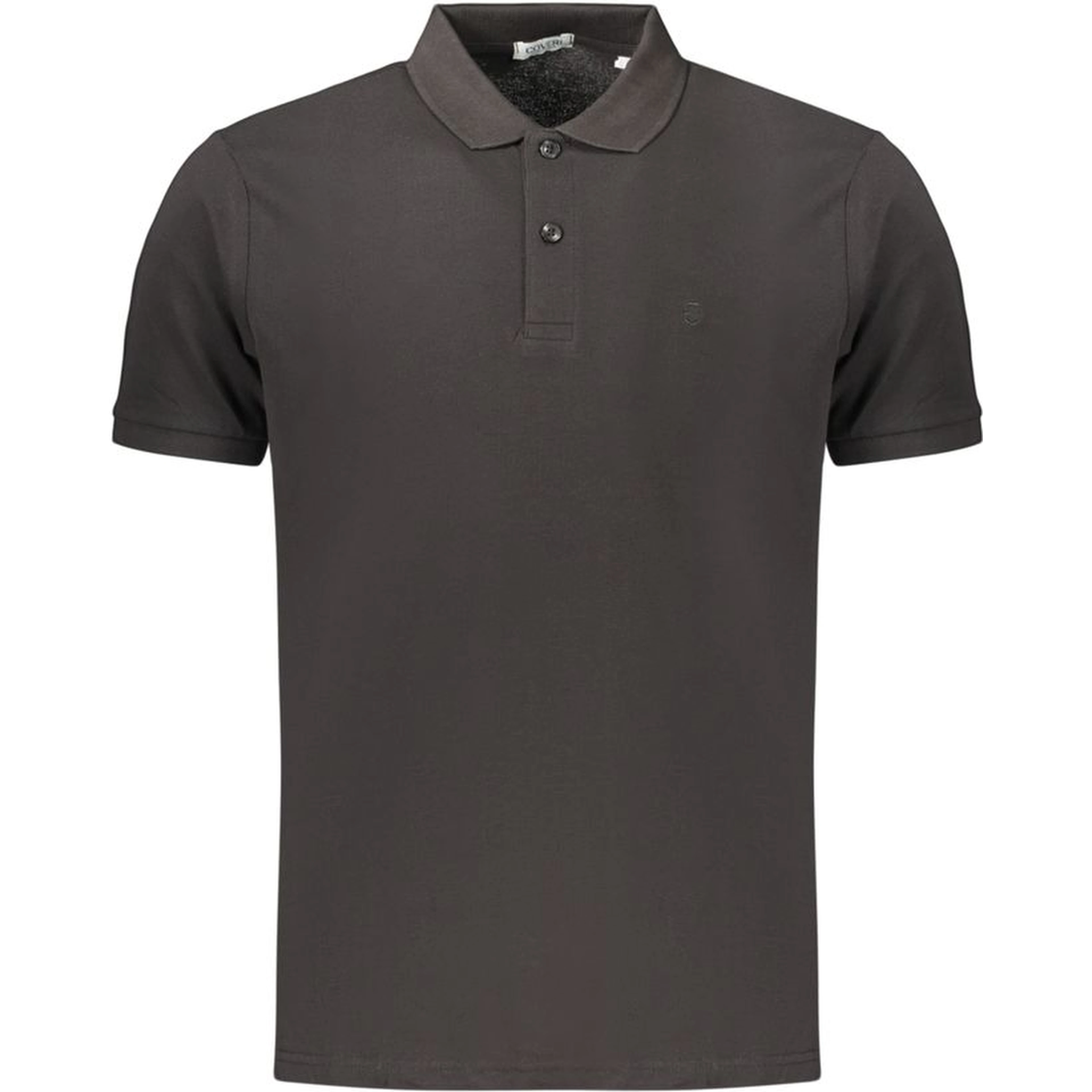 Black Cotton Polo Shirt