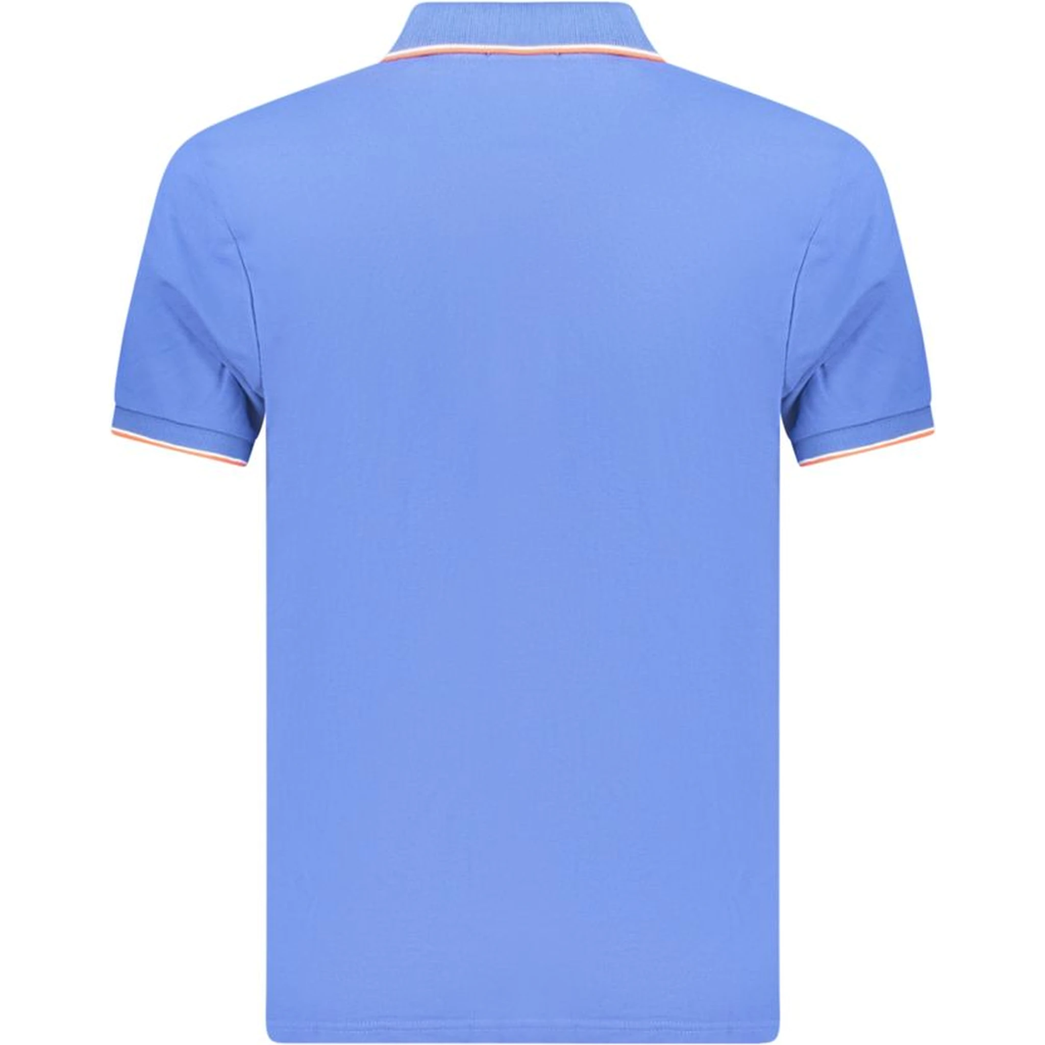 Blue Cotton Polo Shirt