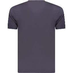 Blue Cotton Men's T-Shirt