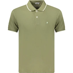 Green Cotton Men's Polo