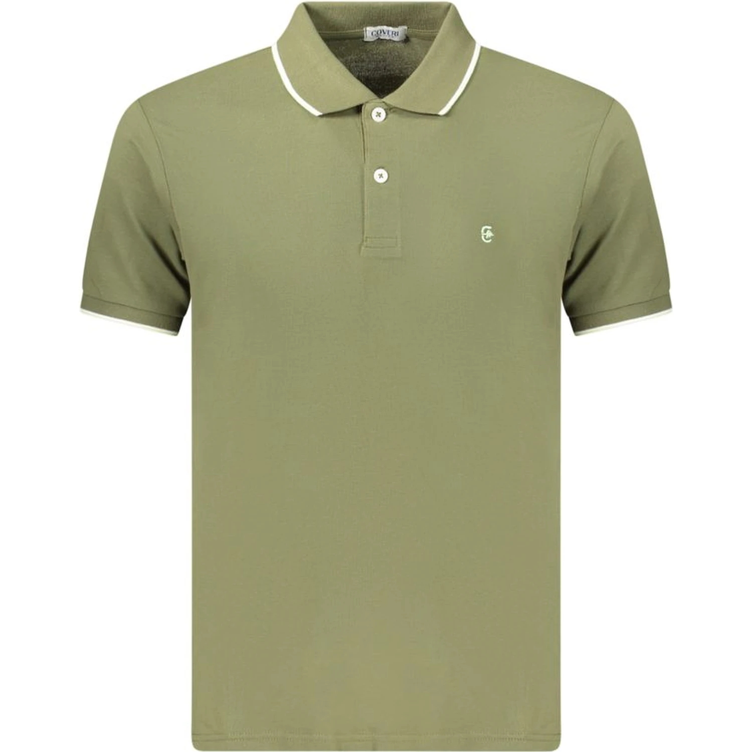 Green Cotton Men's Polo