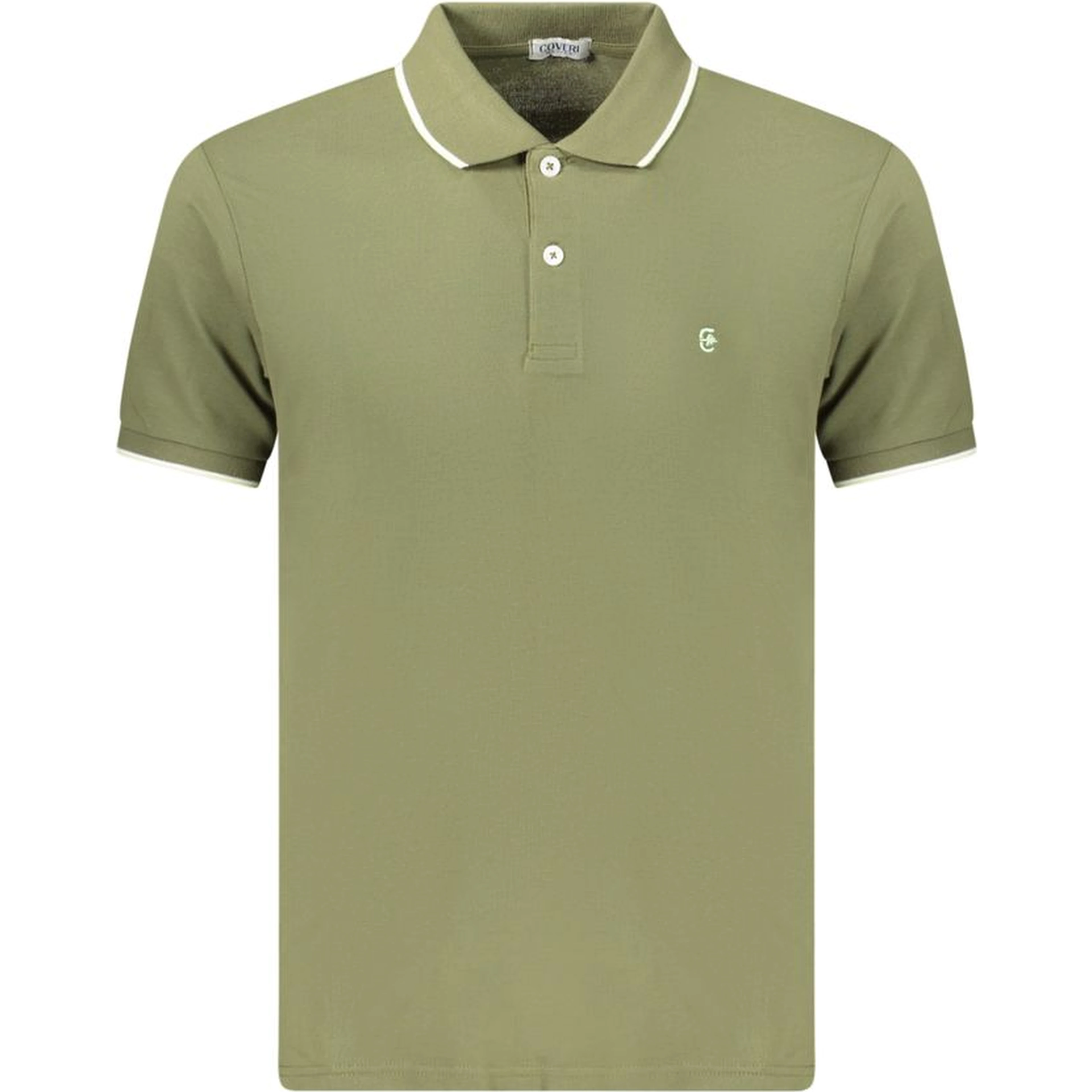 Green Cotton Men's Polo