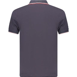 Blue Cotton Men's Polo