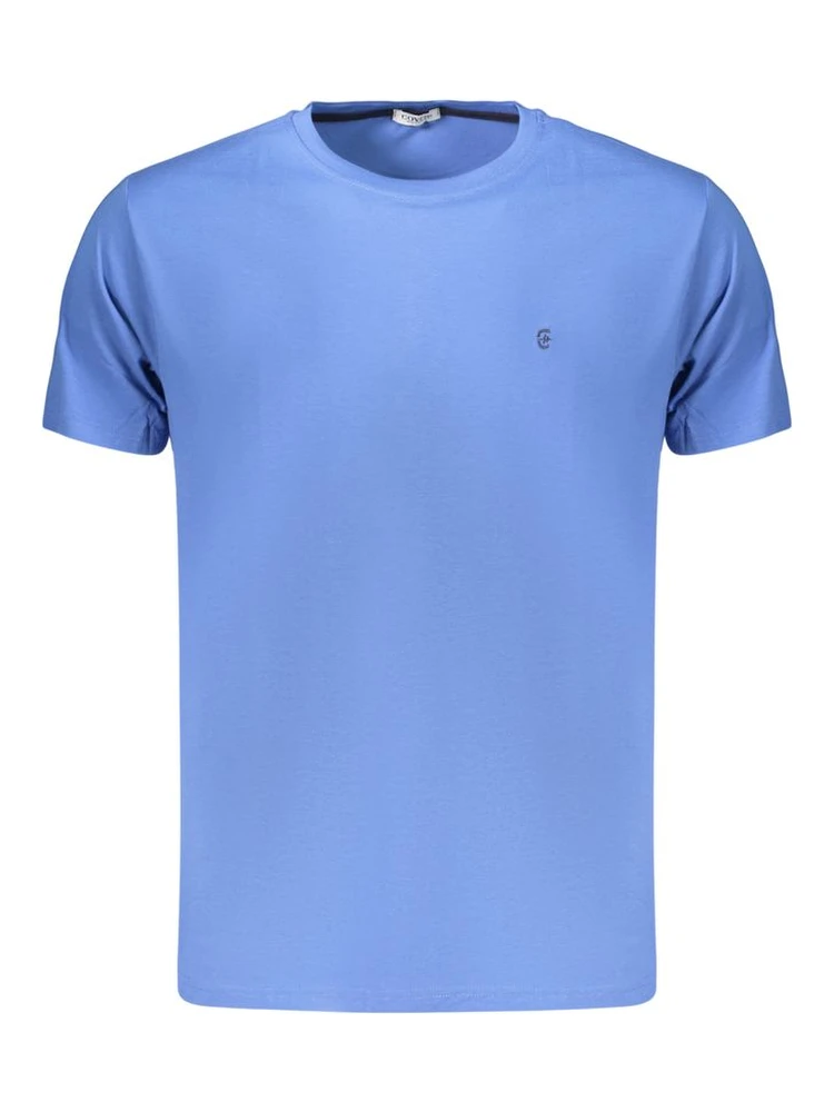 Blue Cotton Men's T-Shirt