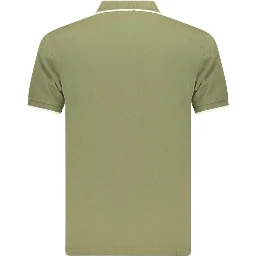 Green Cotton Men's Polo