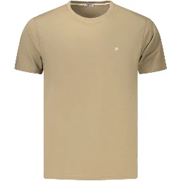 Brown Cotton Men's T-Shirt