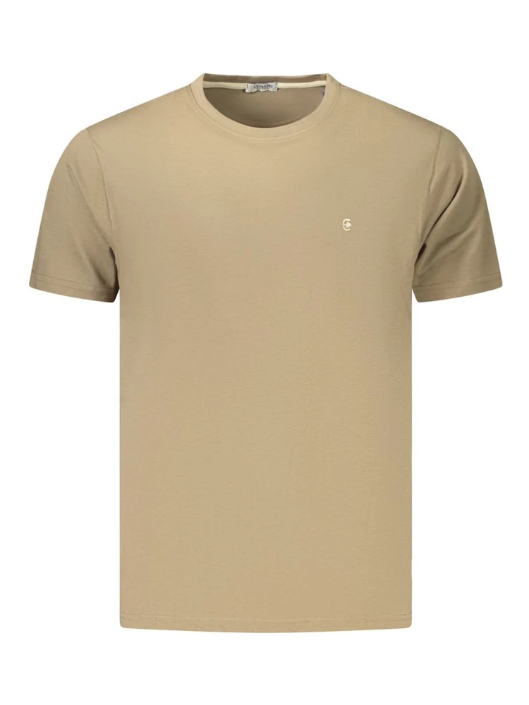 Brown Cotton Men's T-Shirt