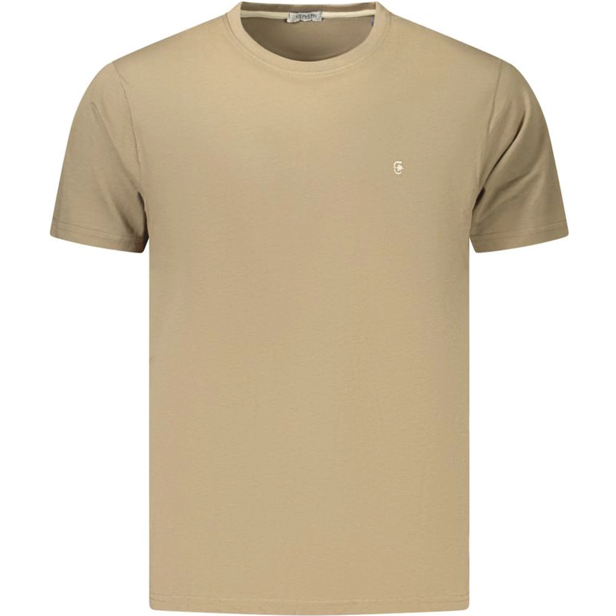 Brown Cotton Men's T-Shirt