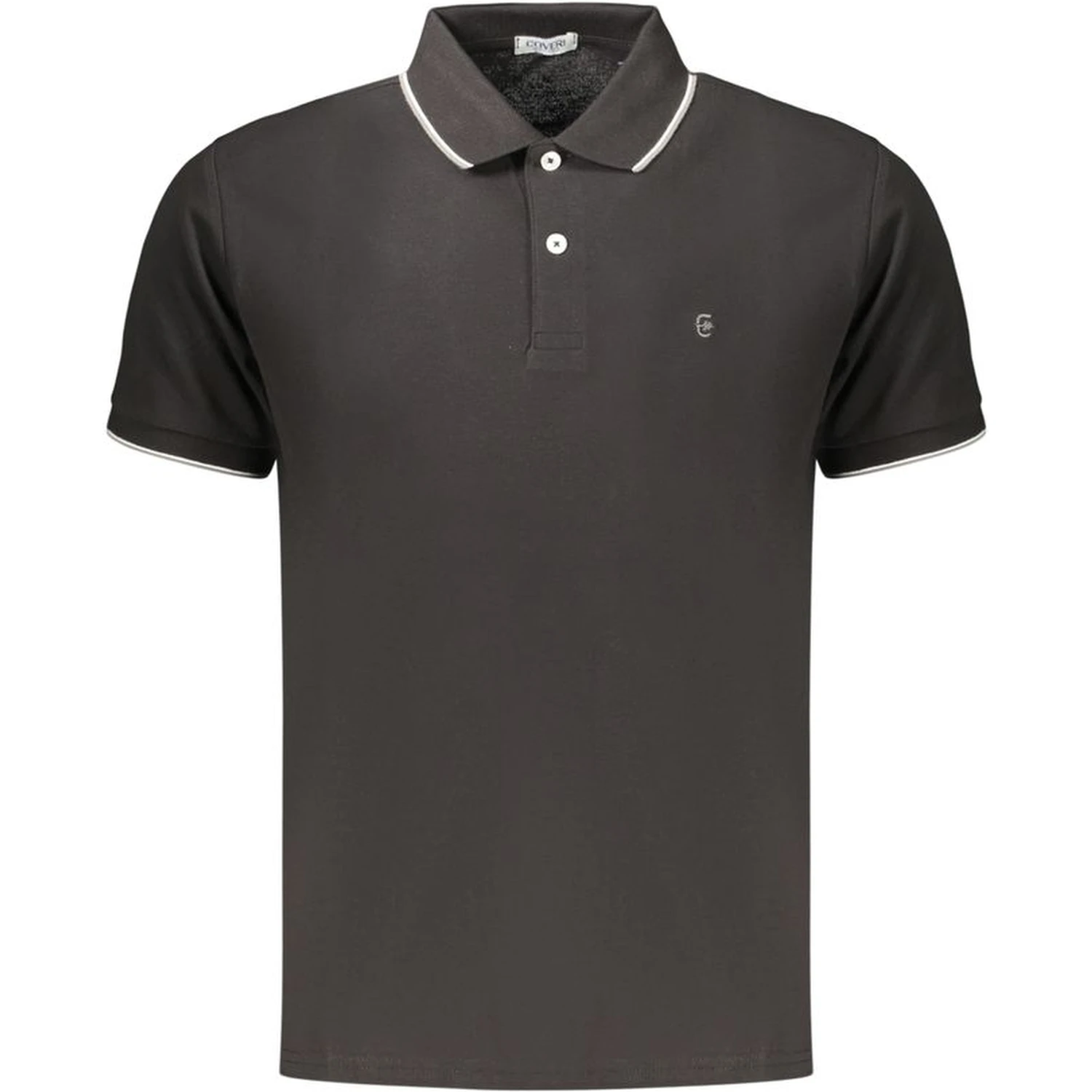 Black Cotton Men's Polo