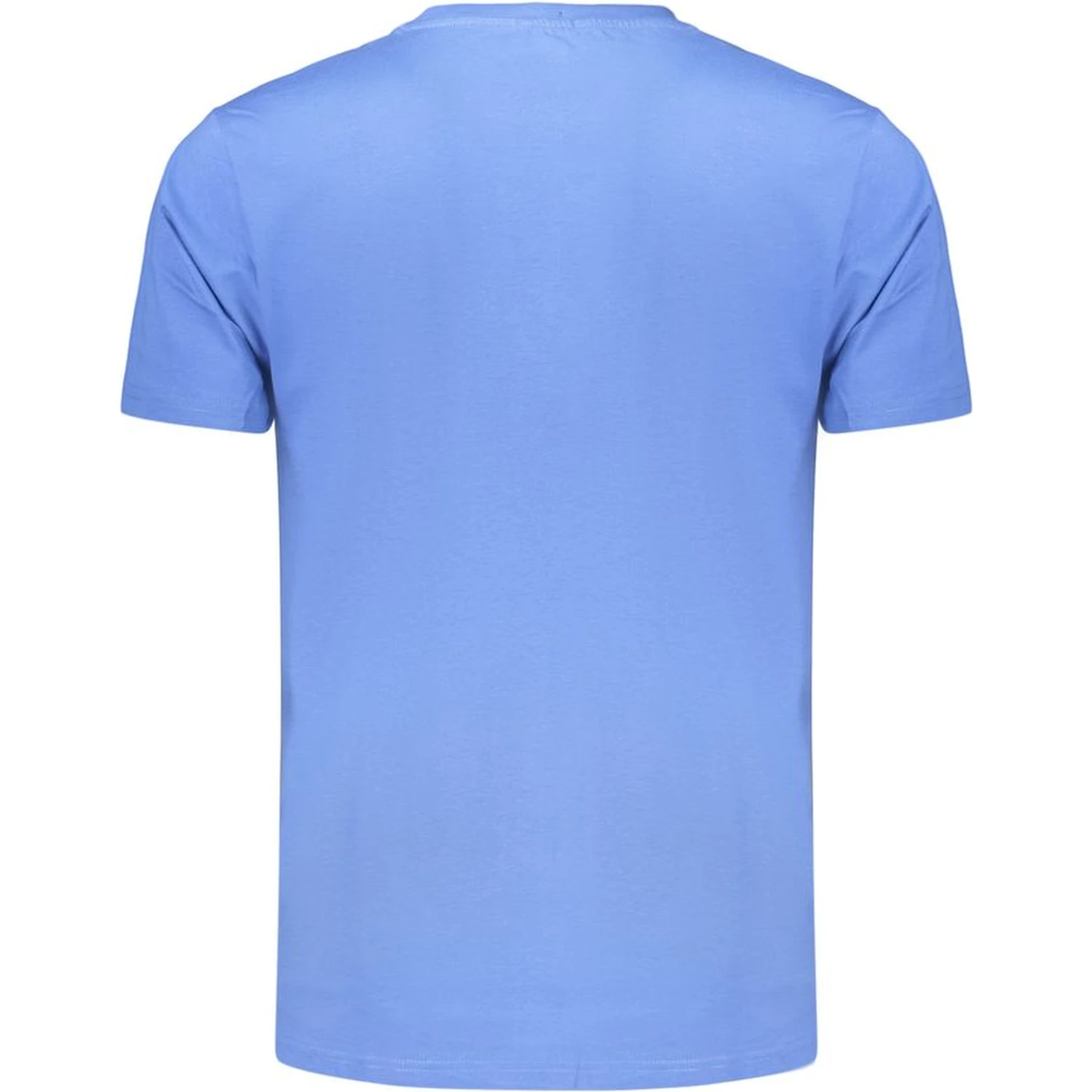 Blue Cotton Men's T-Shirt
