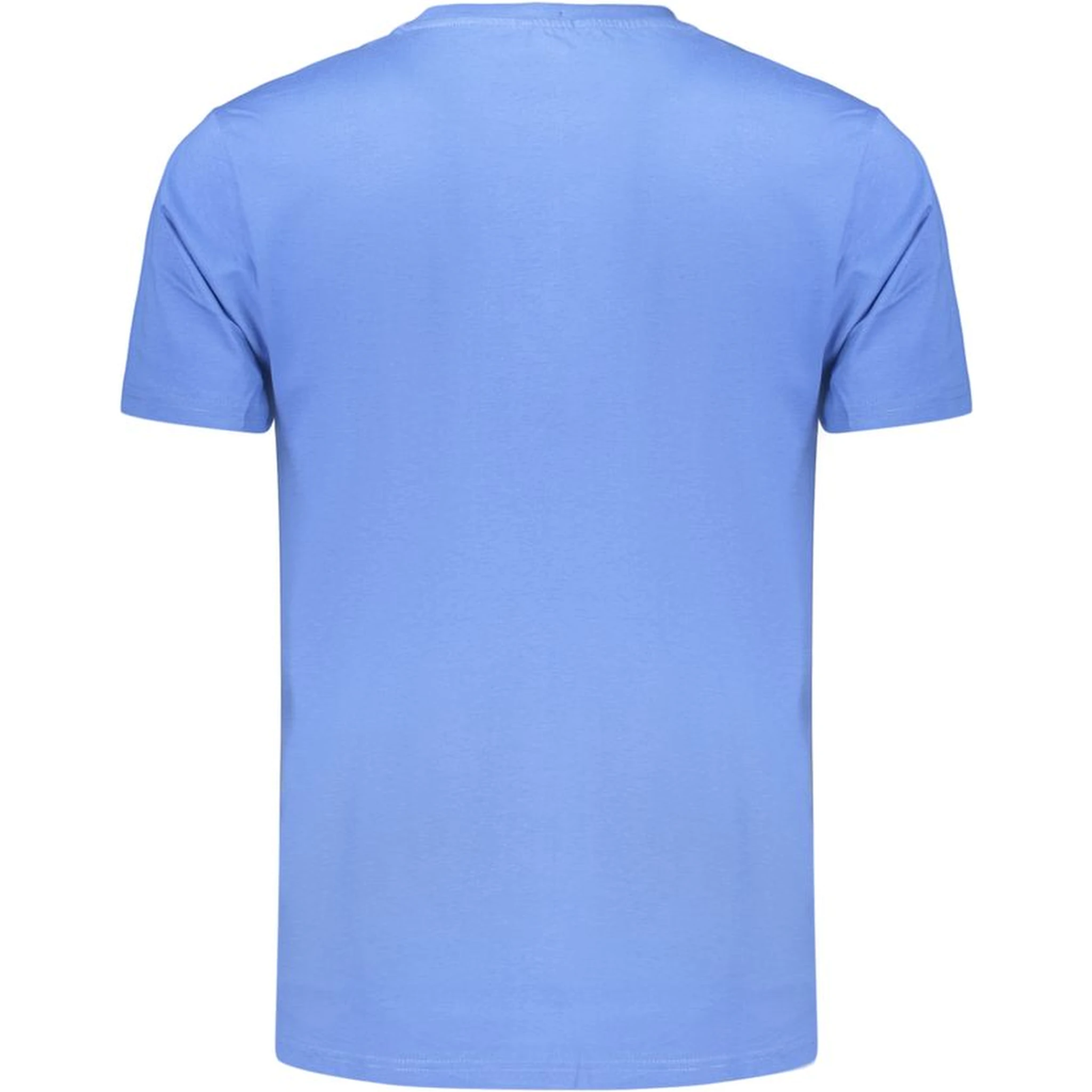 Blue Cotton Men's T-Shirt